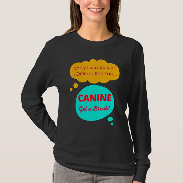 T-shirt Cute Funny Décontracté Dachshund Lover Pensée Cani (Devant)