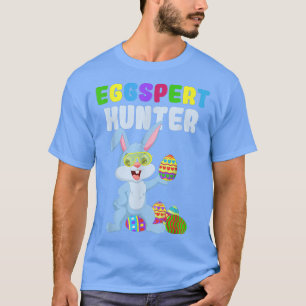T-shirt Cute Funny Eggspert Hunter Boys Easter Rabbit Egg 