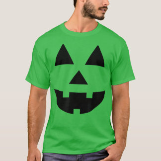 T-shirt Cute Funny Halloween Pumpkin Face Jack O Lantern M
