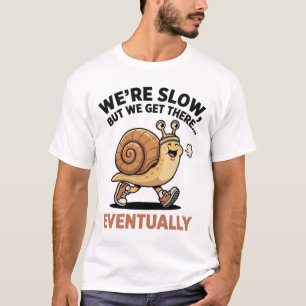 T-shirt Cute Funny Slow Runner Snail Running Club On Arriv