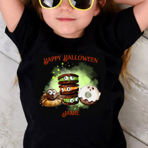T-shirt Cute Funny Traitements Éffrayants Halloween Filles