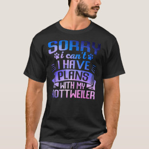 T-shirt Cute Galaxy Rottweiler Chien Galaxy Space Chien Pr