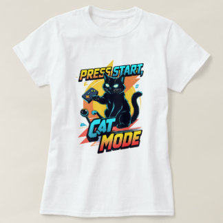 T-shirt Cute gamer chat | Funny Feline Streamer Kitty