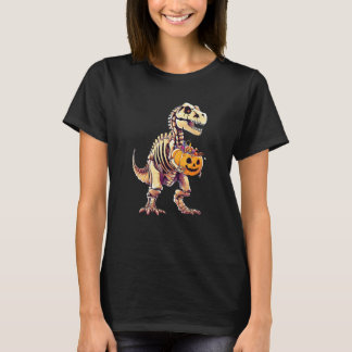 T-shirt Cute Garçons Enfants Squelette T-Rex Dinosaure Hal