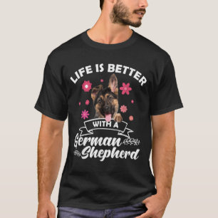 T-shirt Cute German Shepherd Art Men Women Dog Lover Germa