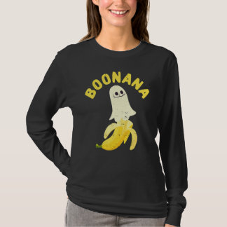 T-shirt Cute Ghost Banana Halloween Costume Spooky Scary B