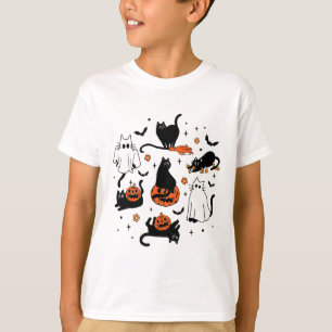 T-shirt Cute Ghost Chat Funny Halloween Costumes de tenue 