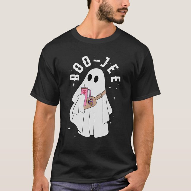 T-shirt Cute Ghost Costume Halloween Boujee Boo Jee Éffray (Devant)