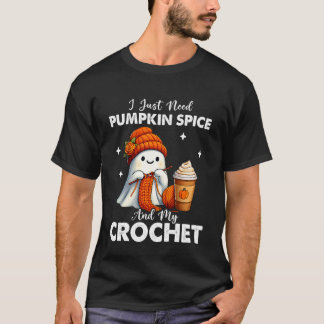 T-shirt Cute Ghost Crochet Tricot Amoureux Halloween Citro