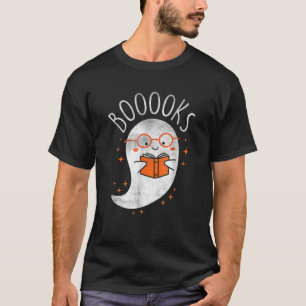 T-shirt Cute Ghost Livre de lecture École enseignant Funny