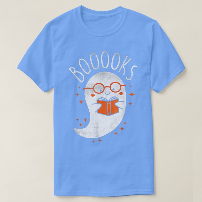 T-shirt Cute Ghost Livre de lecture École enseignant Funny (Design devant)