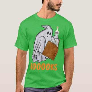 T-shirt Cute Ghost Livre Lecture Halloween Enseignant
