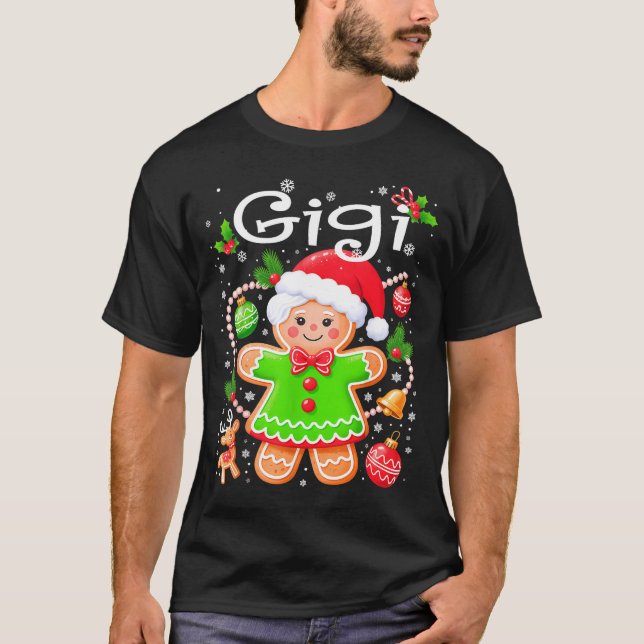 T-shirt Cute Gigi Gingerbread Family Matching Christmas Co (Devant)