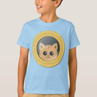 T-shirt Cute Ginger Cat Peeking Through Boat Porthole