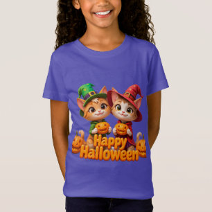 T-Shirt Cute Ginger Chats en sorcier Casquette Halloween C
