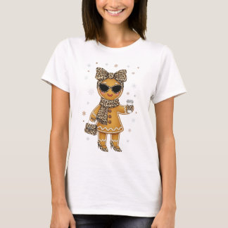 T-shirt Cute Gingerbread Leopard Cookies Lover
