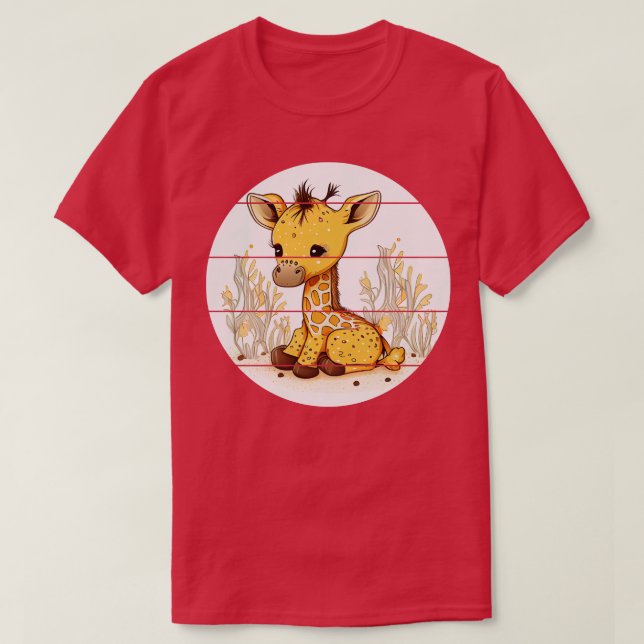 T-shirt Cute Giraffe 1 (Design devant)