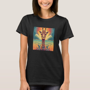 T-shirt Cute Giraffe Hommes Femmes Enfants 3