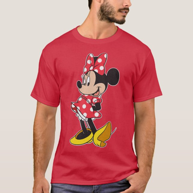 T-shirt Cute Girl Cartoon Mouse Pose friend (Devant)