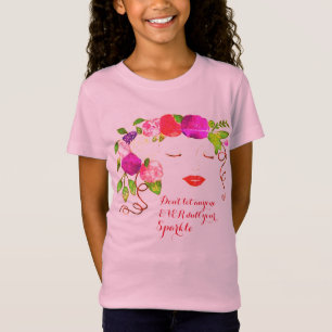 T-Shirt Cute Girl Face Art
