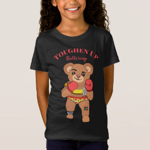 T-Shirt Cute Girlie Teddy Bear Toucher la tasse à beurre