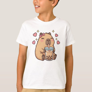 T-shirt Cute Girls Capybara Ramen Kawaii Tea Kawaii Capy 