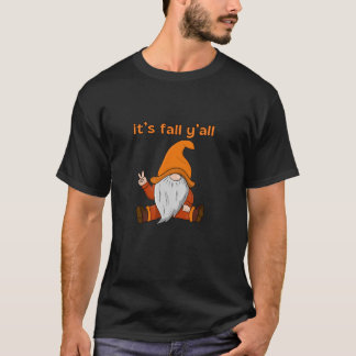 T-shirt Cute Gnome C'est l'automne À tous Thanksgiving Aut