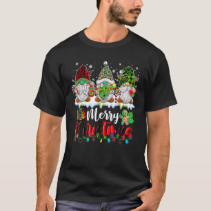 T-shirt Cute Gnomes Merry Christmas Light Family Gnome Xma