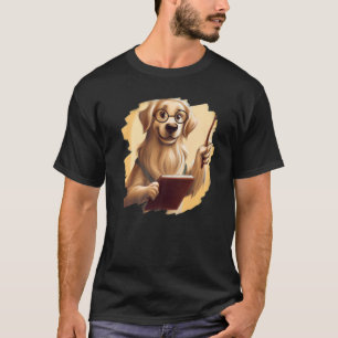 T-shirt Cute Golden Retriever professeur professeur école