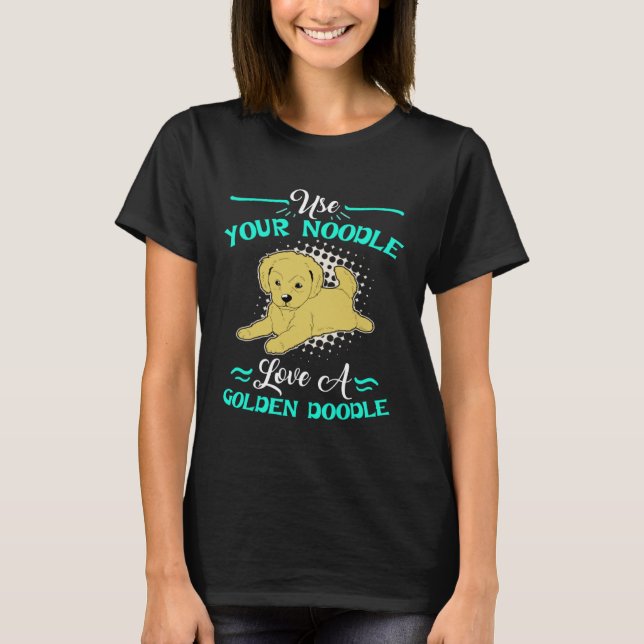 T-shirt Cute Goldendoodle  Womens Love A Golden Doodle (Devant)