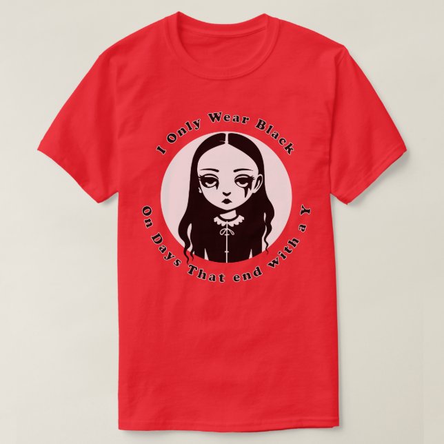 T-shirt Cute Goth Girl (Design devant)