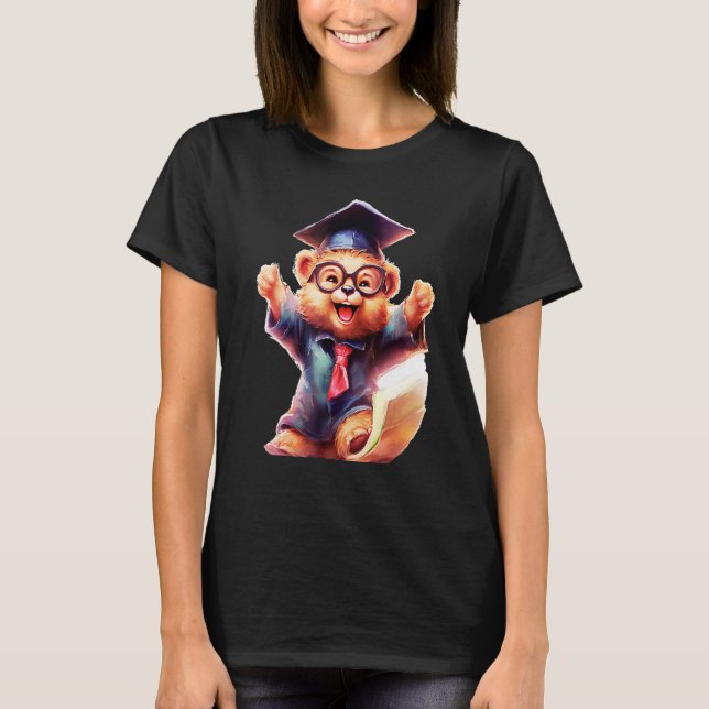 T-shirt Cute Graduation Bear to Celebrate Your Graduate (Devant)