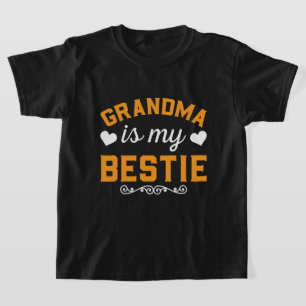 T-shirt Cute Grandma Grandgirl mot art bestie