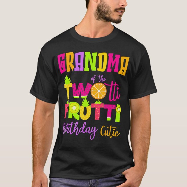 T-shirt Cute Grandma Twotii Frutti Anniversaire Famille 2E (Devant)