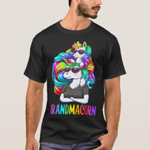 T-shirt Cute Grandmacorn Unicorn Costume Grand maman Mothe