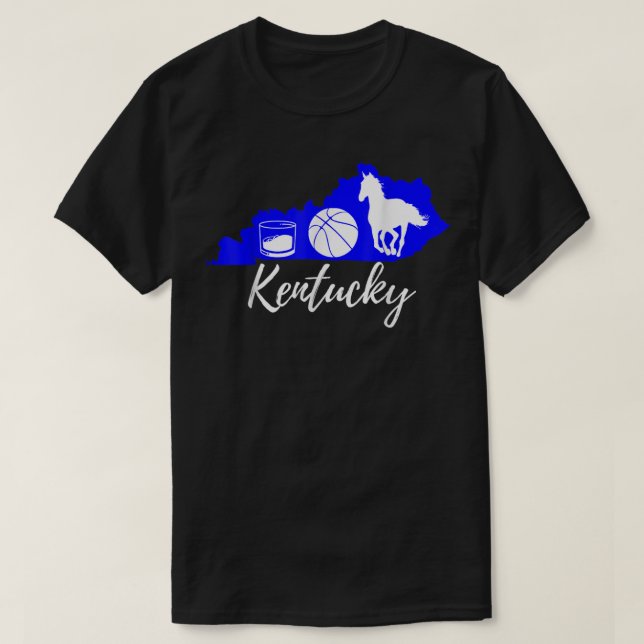 T-shirt Cute Graphic Bourbon Basketball Cheval Kentucky T- (Design devant)