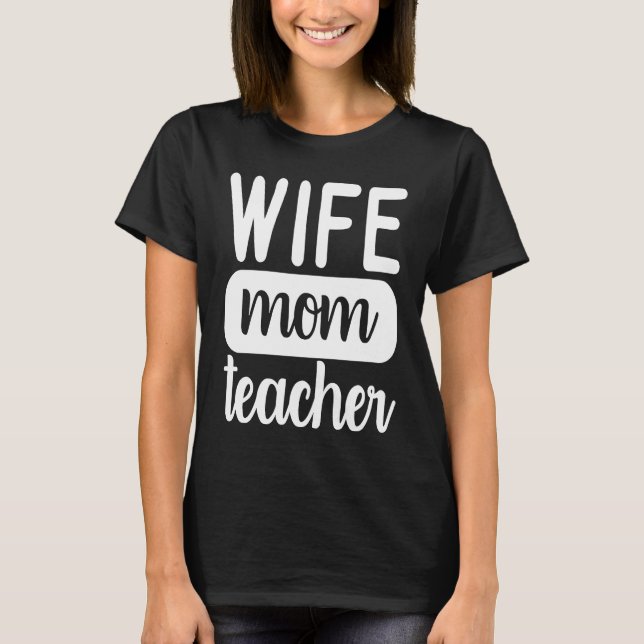 T-shirt Cute Graphic for Mama Homeschool Wife Mom Teacher (Devant)