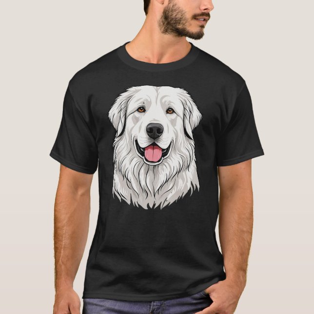 T-shirt Cute Great Pyrenees Dog Breed (Devant)