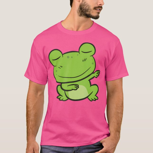 T-shirt Cute grenouille Dabbing Dancing Frog (Devant)