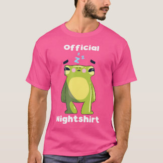 T-shirt Cute grenouille Dormir Vêtements de nuit