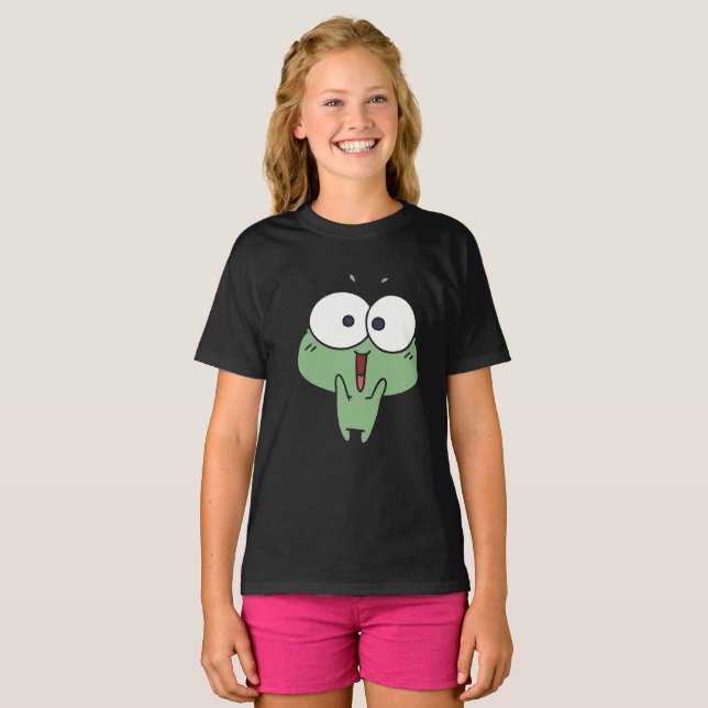 T-shirt Cute grenouille excitée (Devant entier)