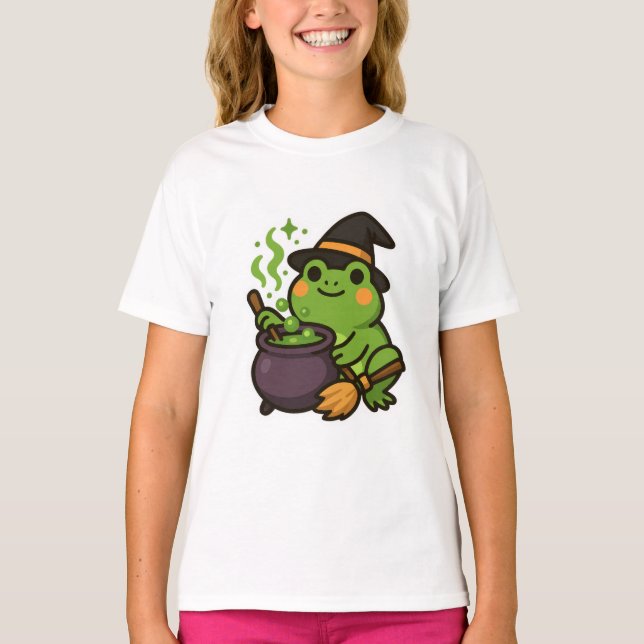 T-shirt Cute grenouille Halloween (Devant)