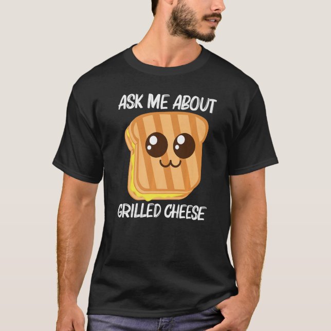 T-shirt Cute Grilled Cheese For Men Women Toast Bread (Devant)