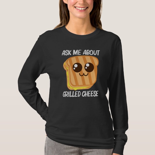 T-shirt Cute Grilled Cheese For Men Women Toast Bread (Devant)