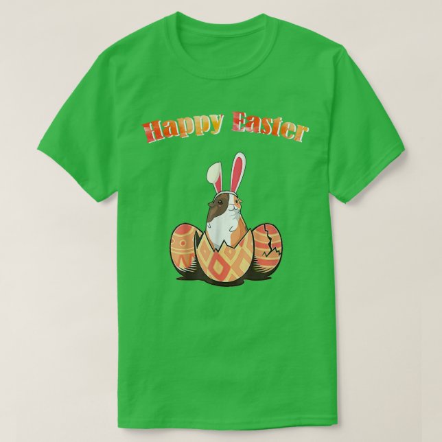 T-shirt Cute Guinea Pig Easter Bunny Eggs Costume Easter D (Design devant)
