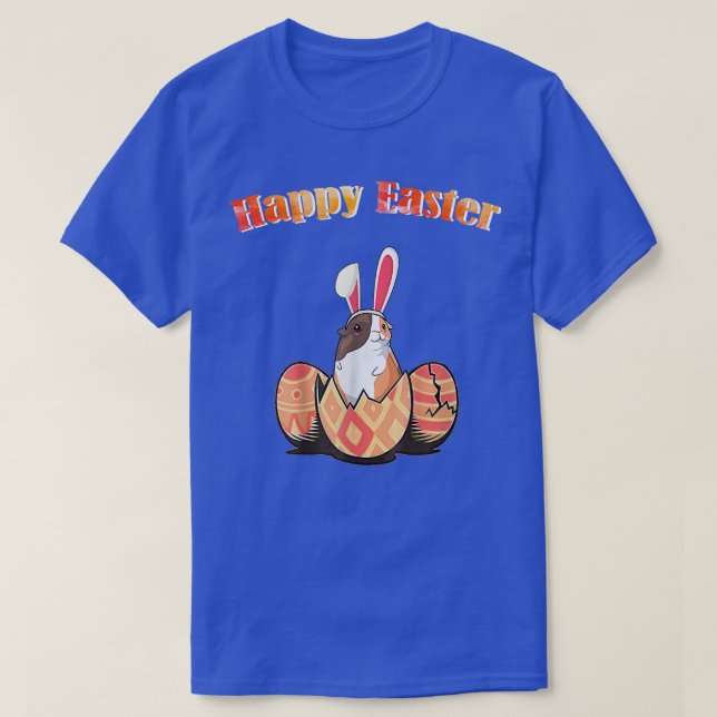 T-shirt Cute Guinea Pig Easter Bunny Eggs Costume Easter D (Design devant)