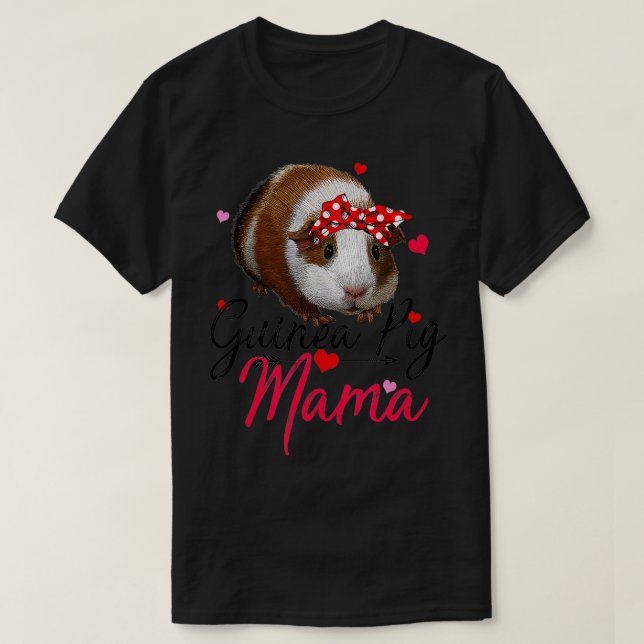 T-shirt Cute Guinea Pig Mama Costume  Women Guinea Pig Lov (Design devant)