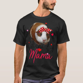 T-shirt Cute Guinea Pig Mama Costume  Women Guinea Pig Lov