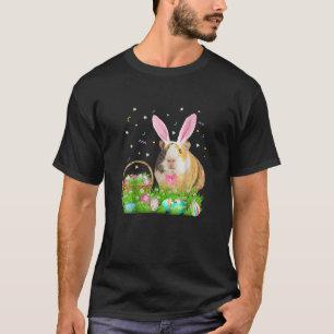 T-shirt Cute Guinée Pig Easter Day Bunny Eggs Easter Costu