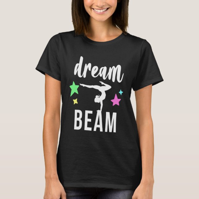 T-shirt Cute Gymnastics Balance Beam for Gymnast or Coach (Devant)